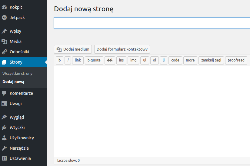 Co to jest WordPress - Panel