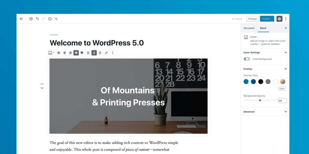 Edytor WordPress 5