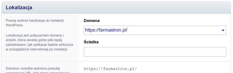 Jak założyć bloga WordPress DirectAdmin WordPress ścieżka