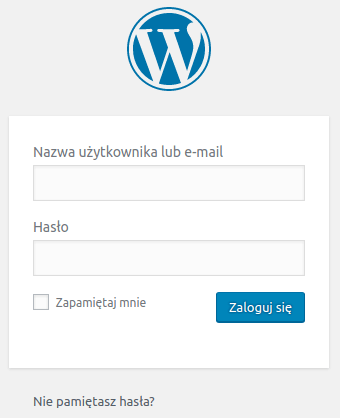 Jak założyć bloga WordPress pierwsze logowanie