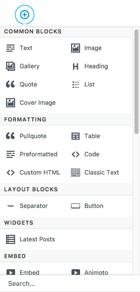 WordPress Gutenberg Bloki Treści